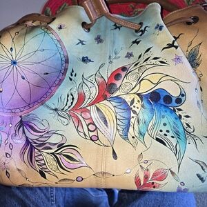 Colorful Artistic Women's Annushka Bag.